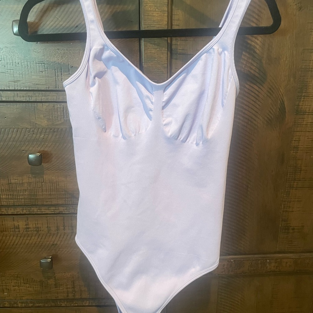 OQQ Lavender Women's Bodysuit